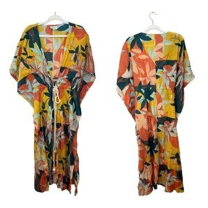 True Destinations resort wear dress wrap cover up XS